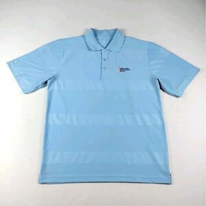 Antigua Polo Shirt Mens Large Blue American Indian Veteran Association Military‎